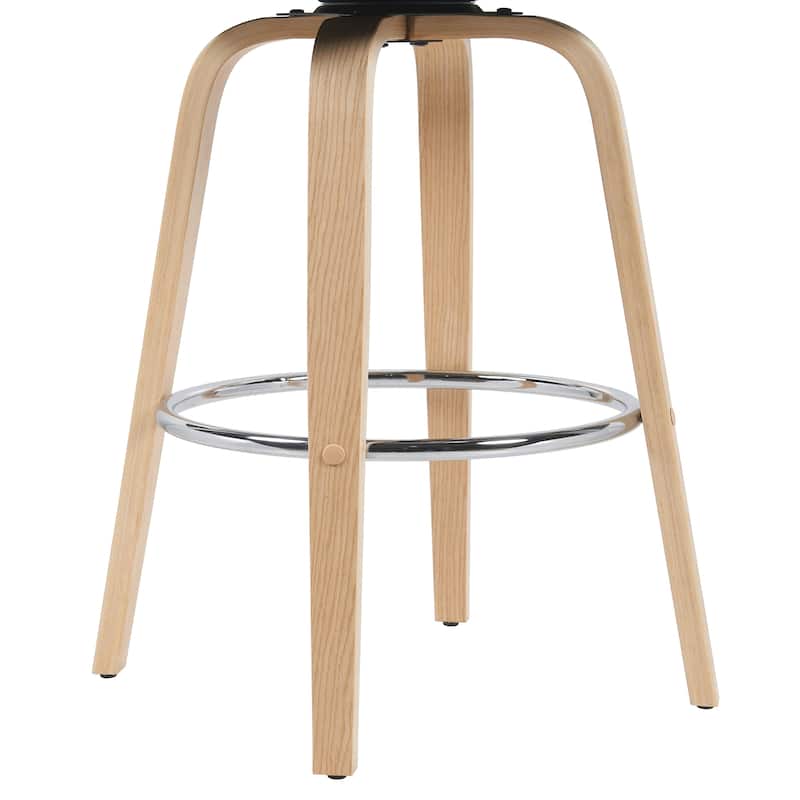 Carson Carrington Solavagen Mid-Century Modern Swivel Counter or Bar Stool