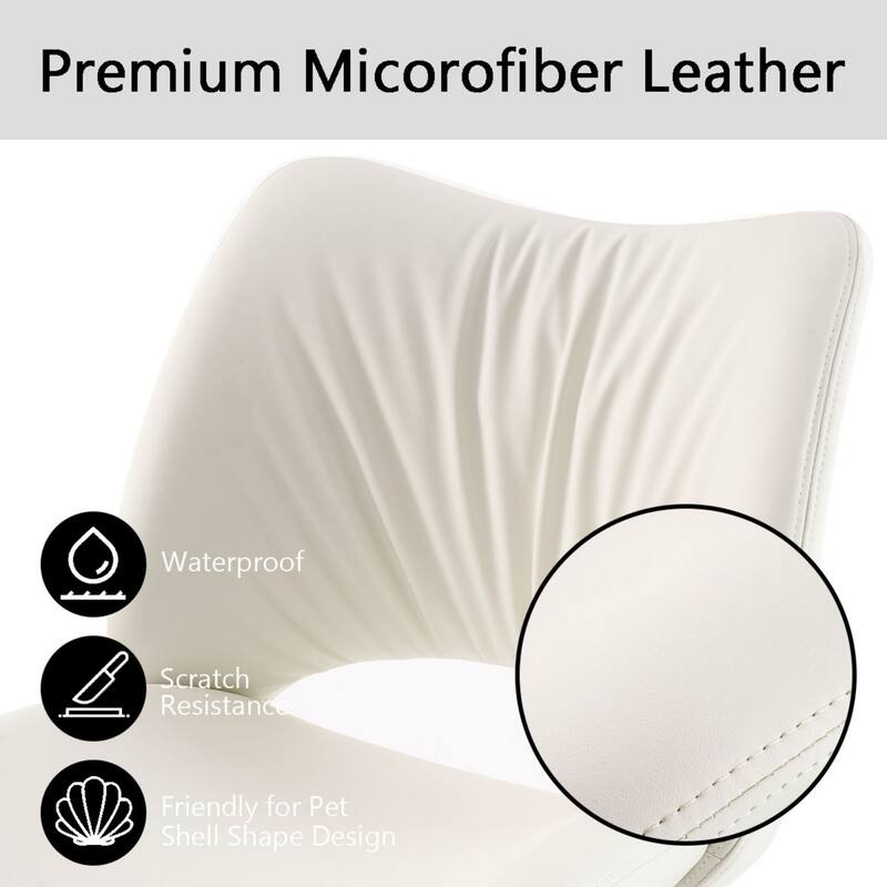 Ergonomic Faux Leather Office Chair, Swivel Task Chair