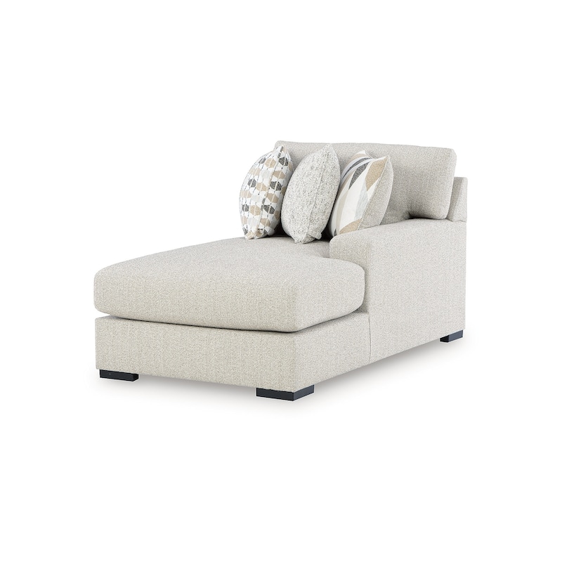 Signature Design by Ashley Laurelgrove White 4-Piece Sectional with Chaise