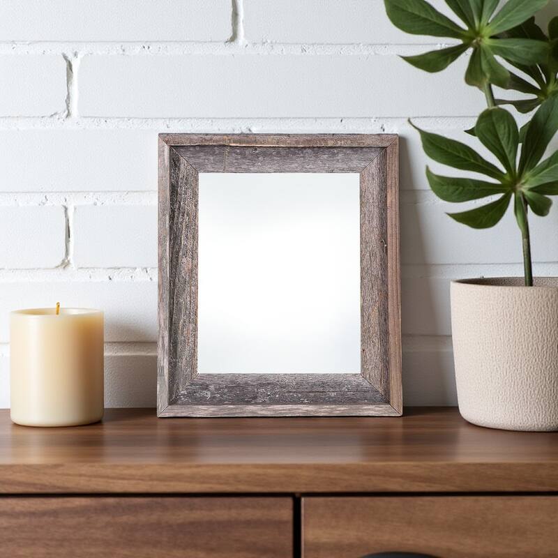 HomeRoots 5" x 7" Gray Solid Wood Tabletop Picture Frame