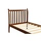 preview thumbnail 11 of 11, Sleek Walnut Platform Bed with Space-Saving Design and Ample Storage - Sturdy Wooden Slat Support - Twin Size, Walnut