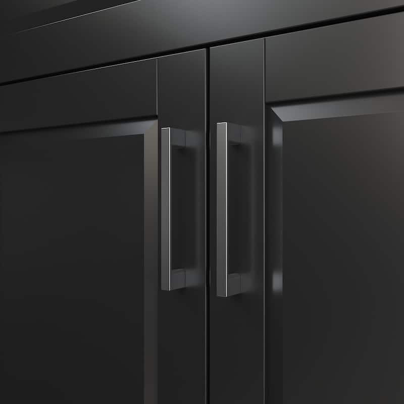 Efficient Corner Kitchen Cabinet L-Shape Kitchen Island: Ample Storage with Smooth - sliding Drawers,UV Countertop