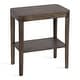 preview thumbnail 1 of 23, Kate and Laurel Talcott Wood Side Table 22x14x26 - Grey