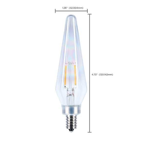 2W Prismatic HX11 LED 2700K CCT Candelabra Base 120V Aurora