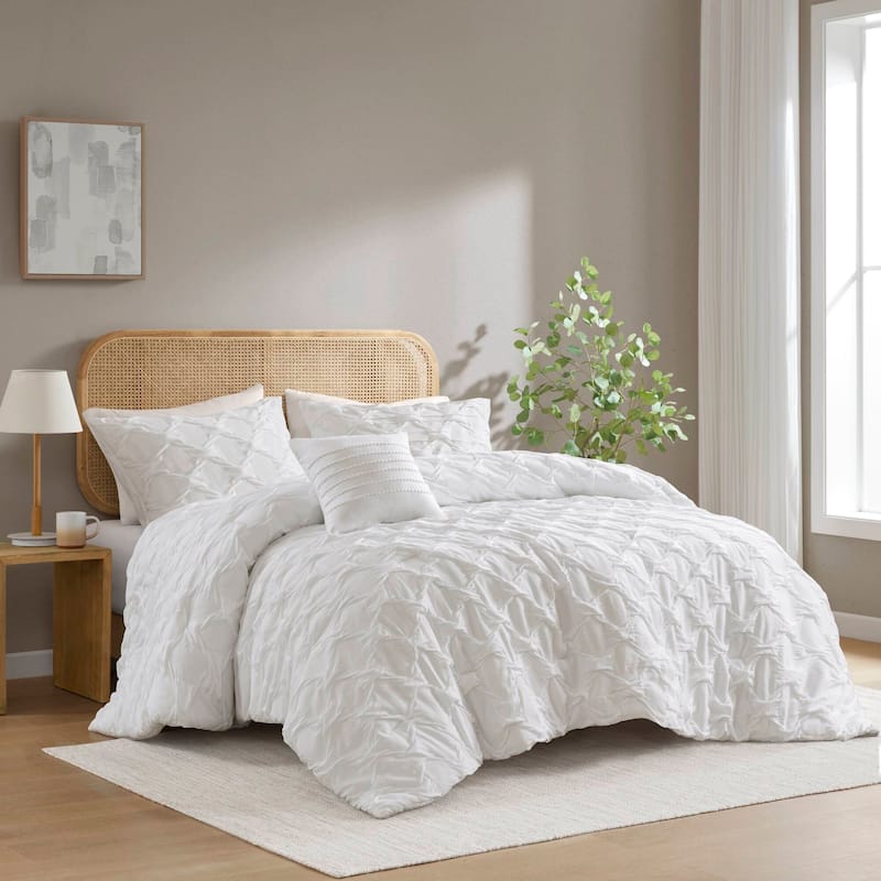 Chelsea Square Bailey Diamond Pucker Woven Comforter Set