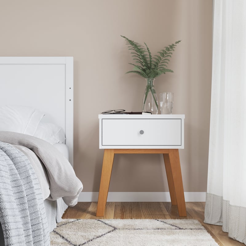 Soho Nightstand - White/Natural