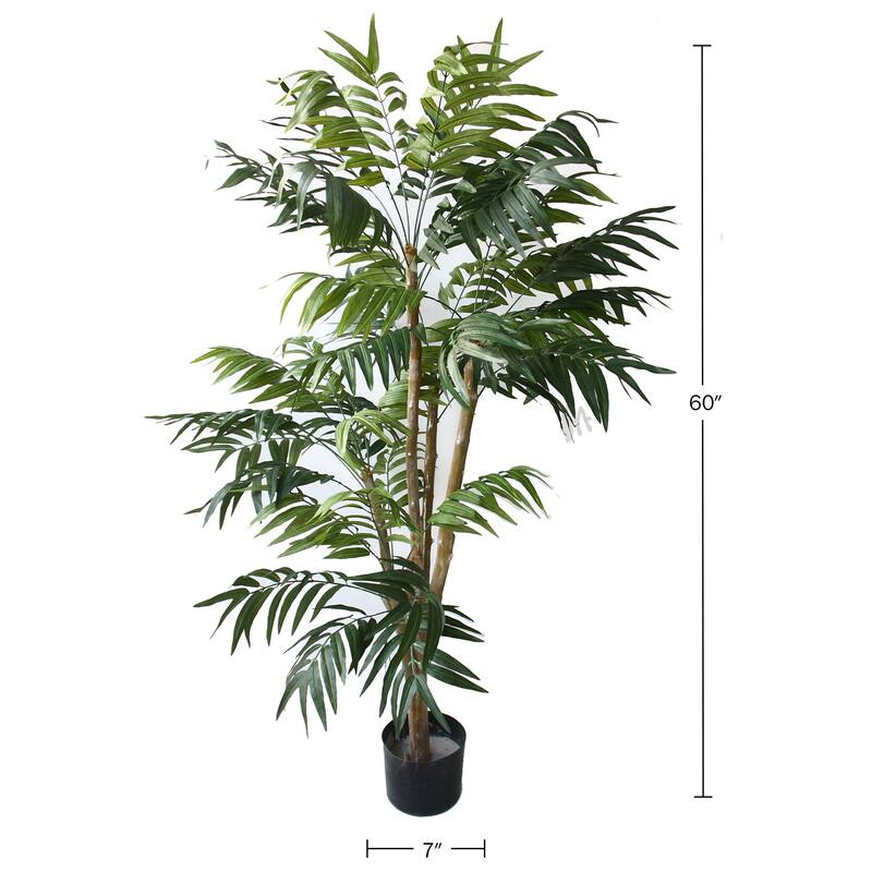 5 Foot Artificial Tropical Potted Palm Tree On Sale Bed Bath