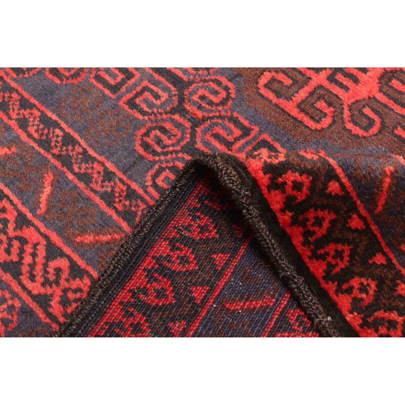 ECARPETGALLERY Hand-knotted Teimani Dark Navy Wool Rug - 3'2 x 5'3