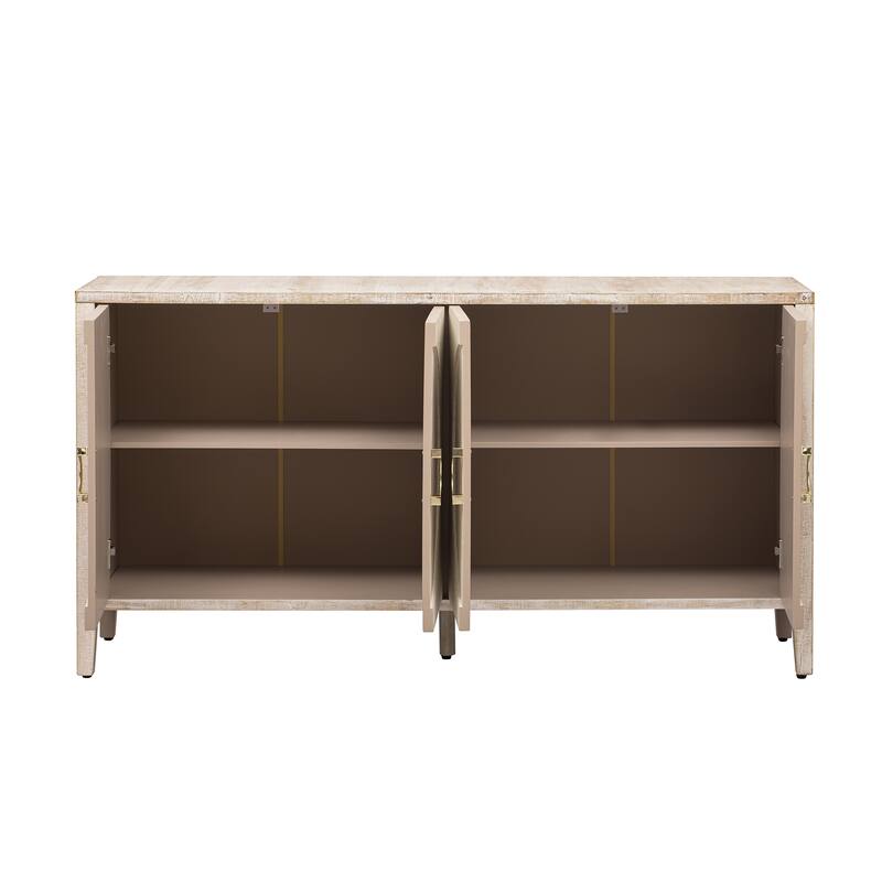 Sophisticated Fir Veneer Cabinet With Textured Finish,Suitable For Corridor, Entrance, Living Room, Study
