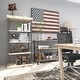 preview thumbnail 18 of 74, Brown Wood 3 Shelves Shelving Unit - 48 x 17 x 34