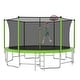 preview thumbnail 21 of 21, 16 ft. Round Outdoor Trampoline with Enclosure Net and Basketball Hoop