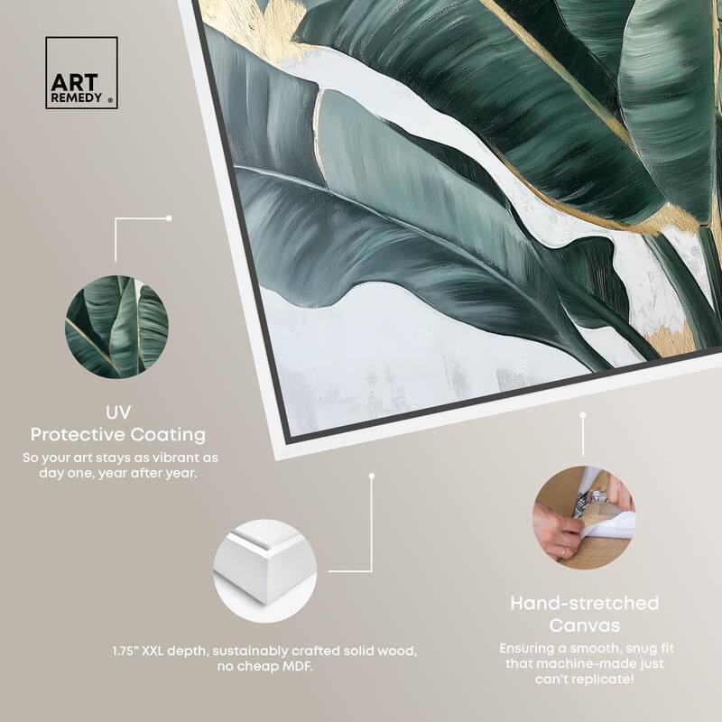 Jungle Jewel Jade II Canvas by Art Remedy