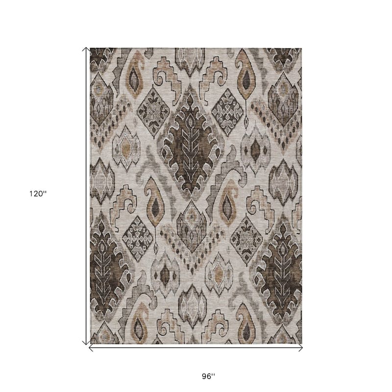 HomeRoots Moroccan Transitional Rectangle Outdoor Rug