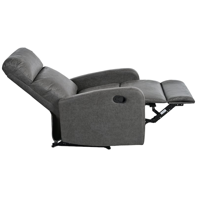 Modern Lounge Chaise Chair, Home Theater Manual Recliner Chair, Accent Chair with Three Adjustable Angles