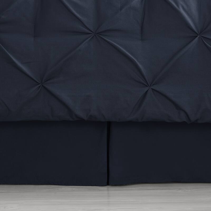 8 Piece Bed In A Bag Pintuck Comforter Sheet Set