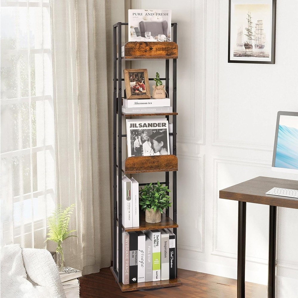 Standing top bookshelf tower