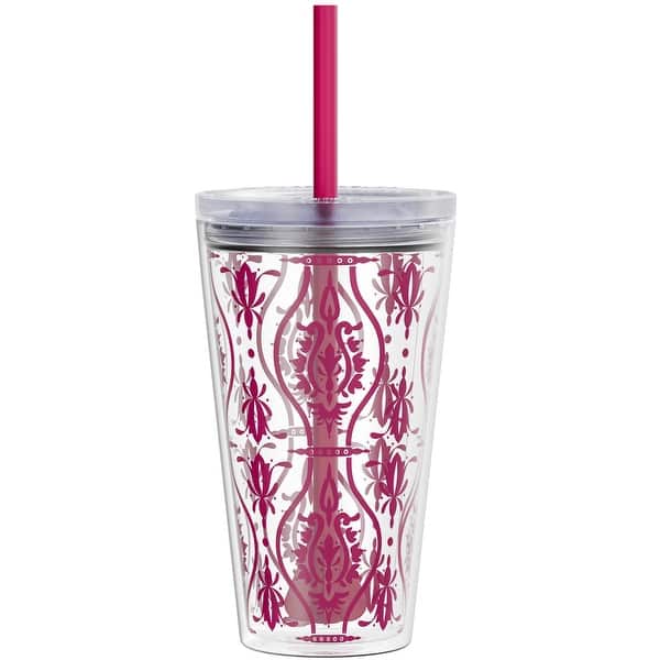 Copco Minimus 24oz Double Wall Tumbler With Straw – 2-Pack, BPA-Free, Glitter Black