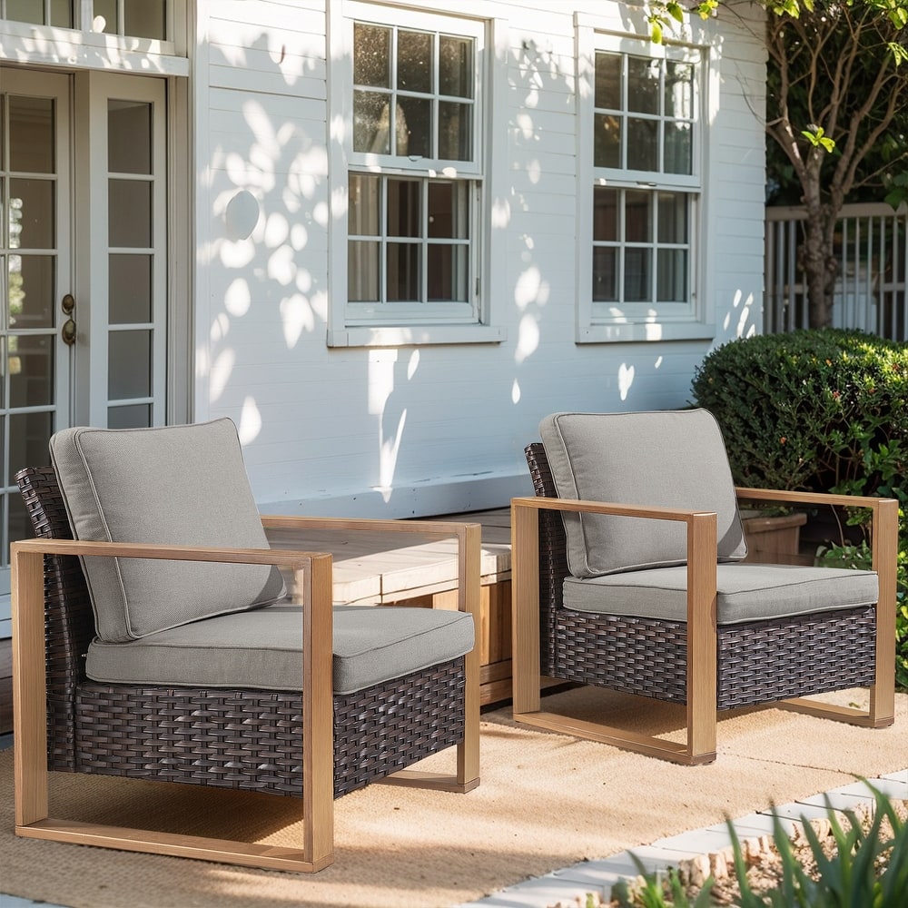 Gymojoy Outdoor Club Chair with Soft Cushion