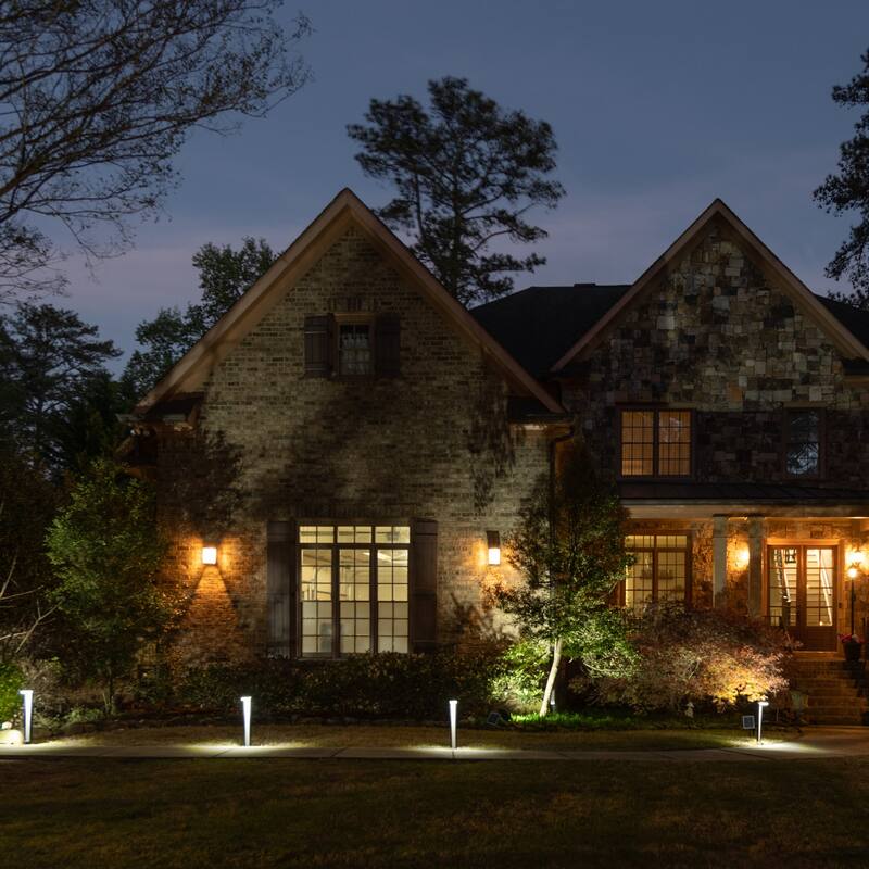 Sentry Modern 60 Lumens Solar LED Landscape Garden Pathway Light 2-Pk