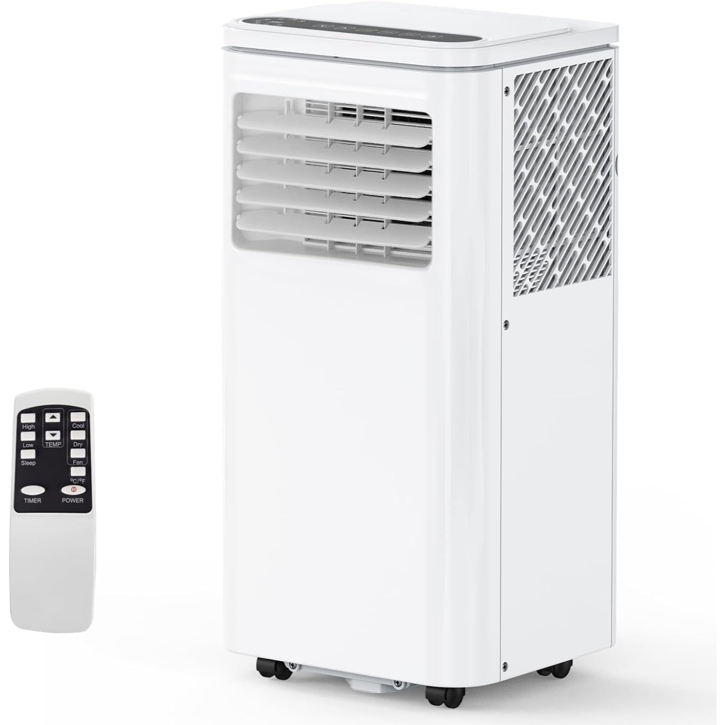 8000 Btus Portable Air Conditioner with Cooling Dehumidifier Fan 3 IN 1 Indoor AC Sleep Mode 24H Timer 2 Wind Speed