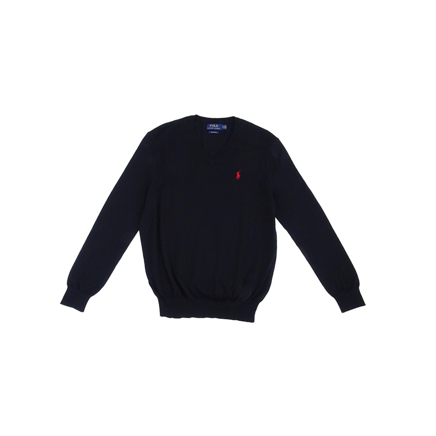 polo sweater black