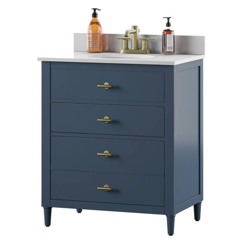 30" Single Bathroom Vanity with Drawers