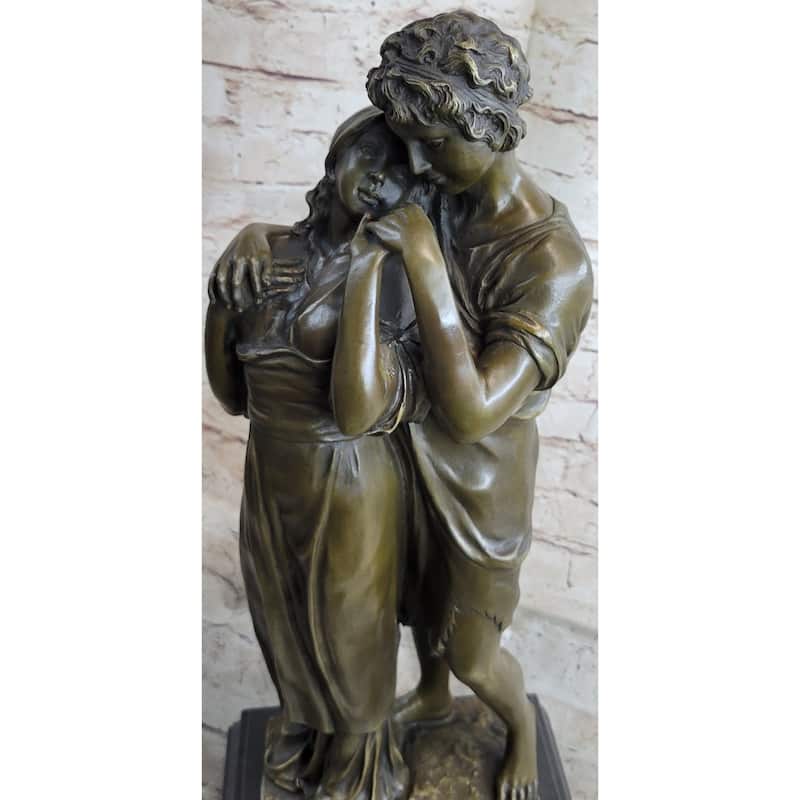Romantic Lovers Romance Anniversary Wedding Slow Dance Bronze Sculpture Statue