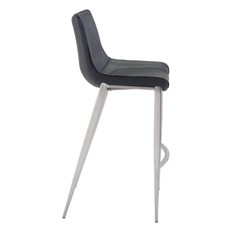 Magnus Barstool Black & Silver