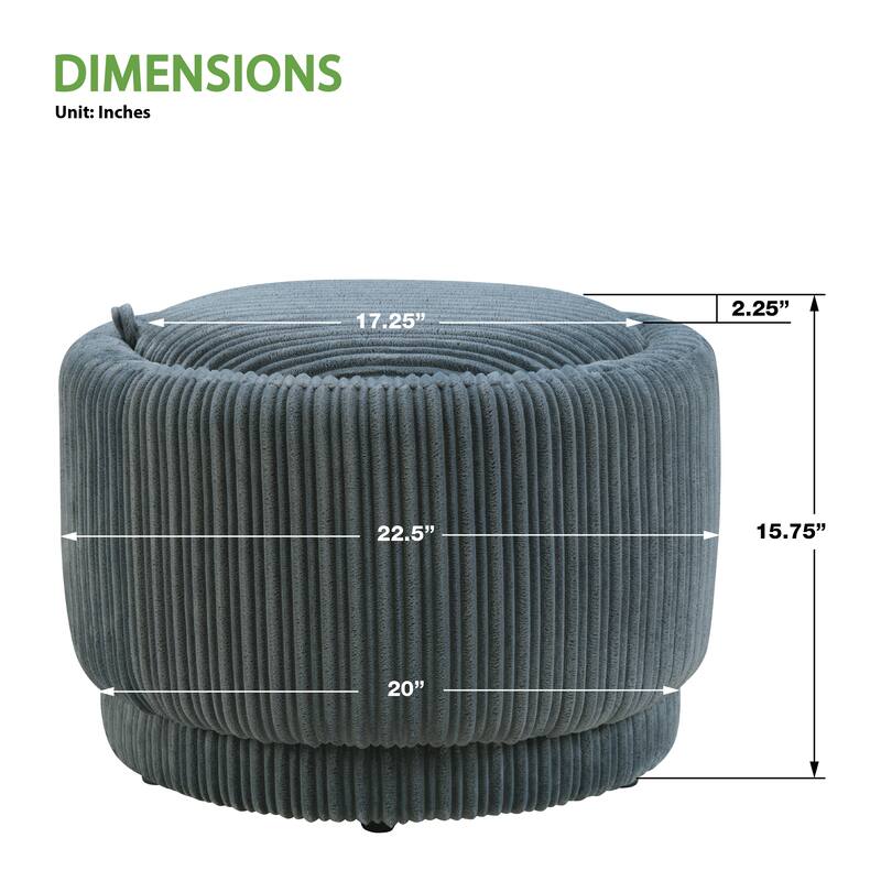 Lanyard Storage Ottoman