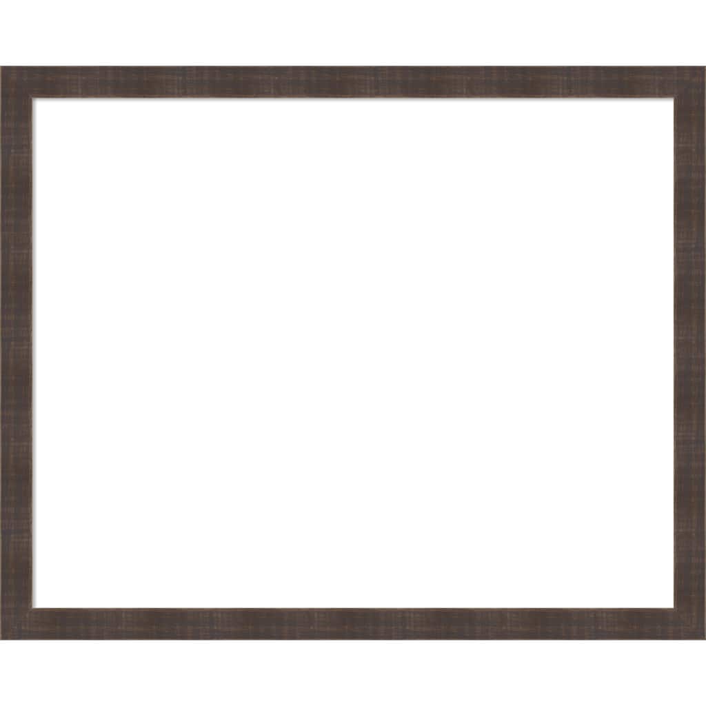 Amanti Art Whiskey Brown Rustic Framed Dry Erase Magnetic Board