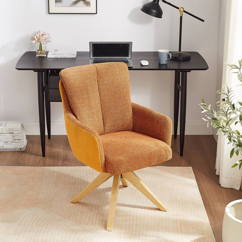 Art Leon Mid-century Modern Swivel Home Office Desk Chair