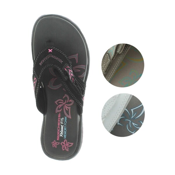 memory foam flip flops womens