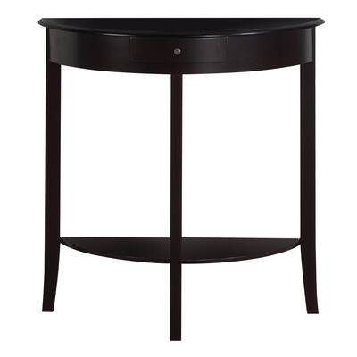 Offex Contemporary 31"L Hall Console Accent Table - Dark Cherry