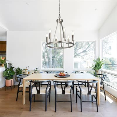 6-Light Modern Farmhouse Chandelier