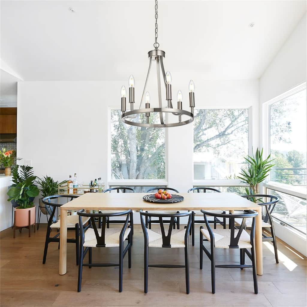 6-Light Modern Farmhouse Chandelier