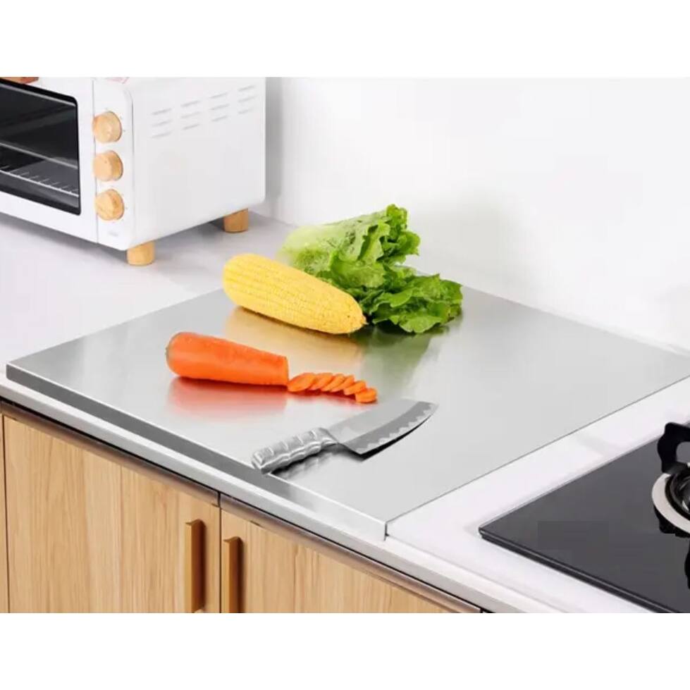 Extra Large 304 Heavy Duty Stainless Steel Chopping Board, Cutting Board for Meat Vegetable Fruit Fish Cheese, Easy To Clean