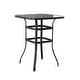 preview thumbnail 5 of 20, Patio Festival 3-Piece Outdoor Metal Bar Height Swivel Bistro Set