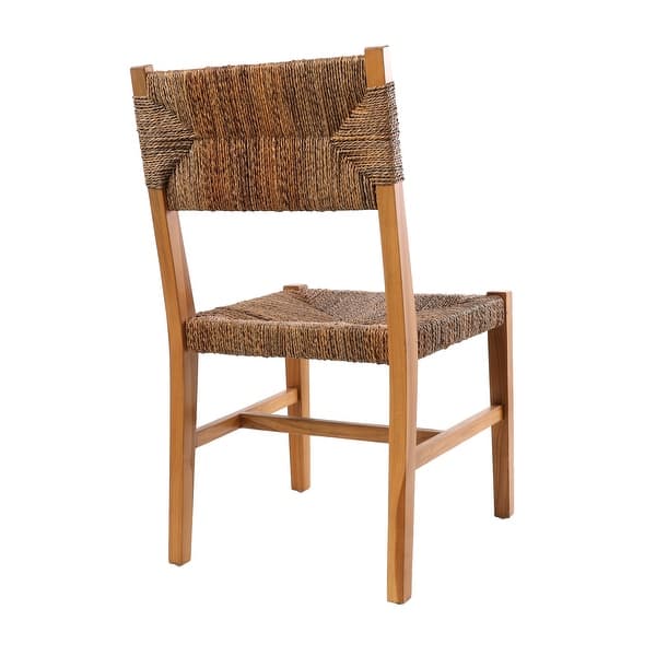 Teakwood & Banana Leaf Stool Teakwood & Banana Leaf Stool
