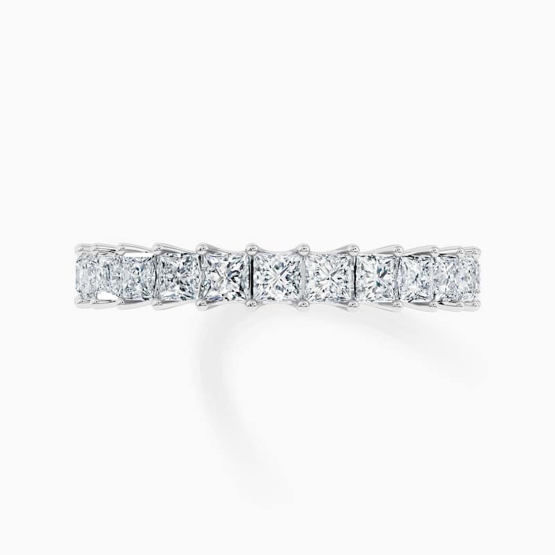 Auriya 14k Gold Princess Lab Grown Diamond Half Eternity Band 1.30 - 5.25 ct. tw. (F-G, VS)