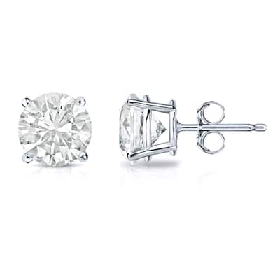 Auriya 18k Gold 1ctw Clarity-enhanced Diamond Stud Earrings (J-K, VS1-VS2)