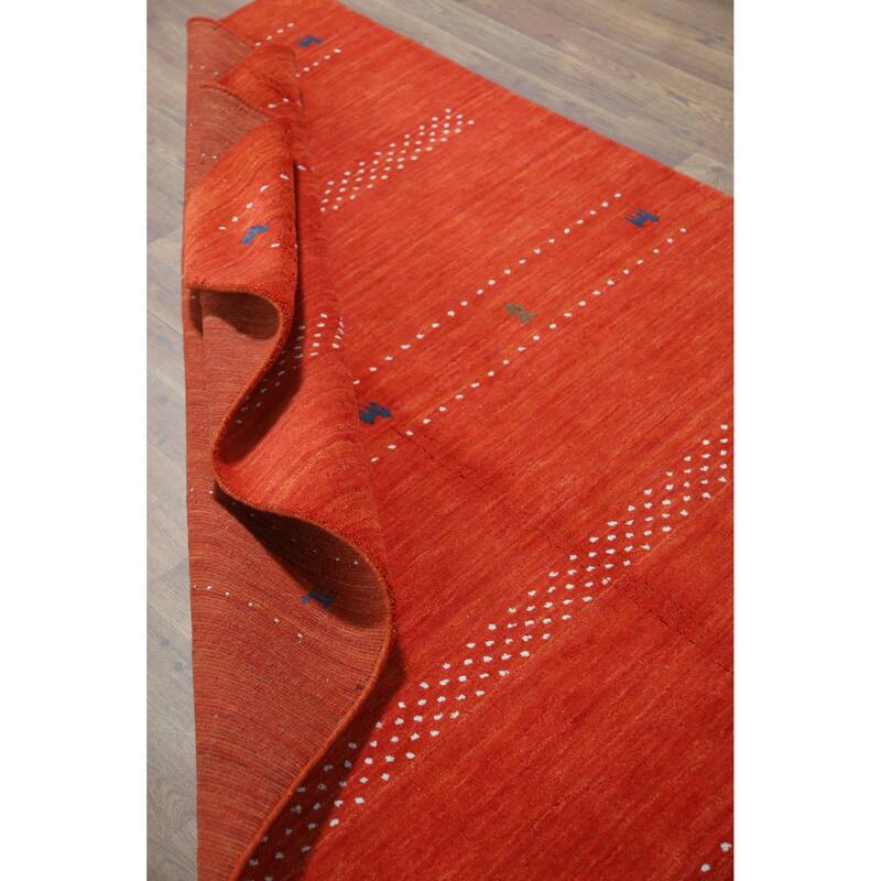 Tribal Contemporary Gabbeh Indian Rug Handmade Bedroom Wool Carpet - 4'6" x 6'6"