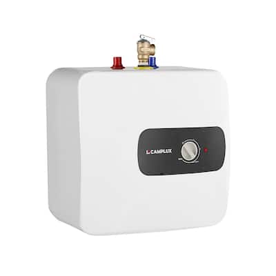 CAMPLUX 6.5 Gallons 1.44kW Mini Tank Electric Water Heater with Cord Plug, White