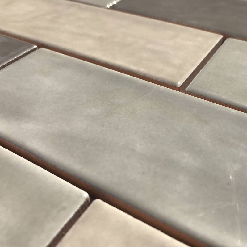 Forio 2" x 6" Brick Glossy Porcelain Mosaic Tile