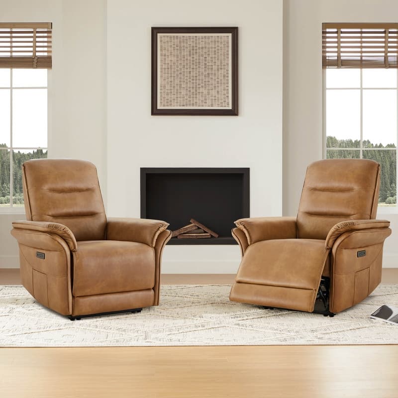 Spruce & Spring Dual Motor Zero Gravity Power Recliner with Power Headrest