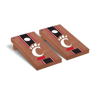University of Cincinnati Bearcats Rosewood Cornhole Board Set