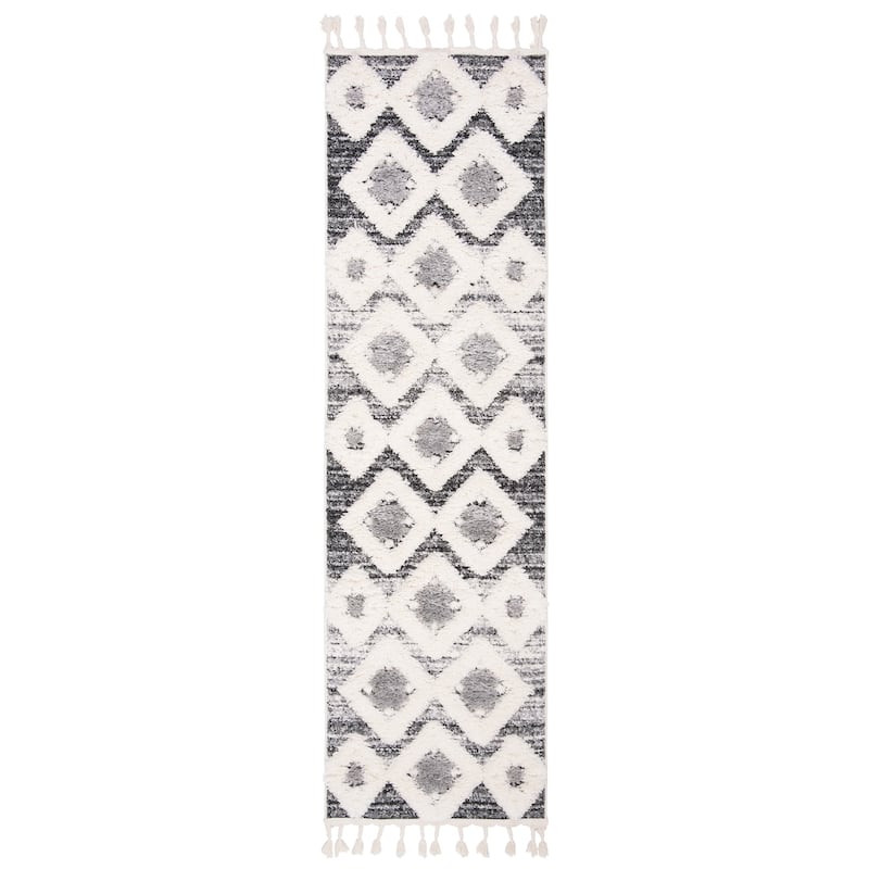 SAFAVIEH Moroccan Tassel Shag Kobi 2-inch Thick Rug