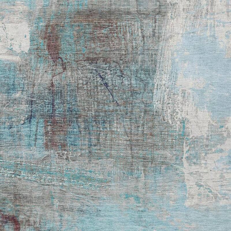 HomeRoots Abstract Transitional Rectangle Outdoor Rug