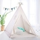 preview thumbnail 16 of 16, Indoor Dollhouse Indian Play Tent Children Teepee Tent - 47 in. x 47 in.x 52 in.