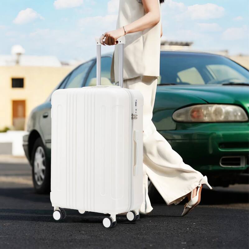3 PCS in ABS Spinner Wheel Luggage, Carry on Suitcase, TSA Combination Lock