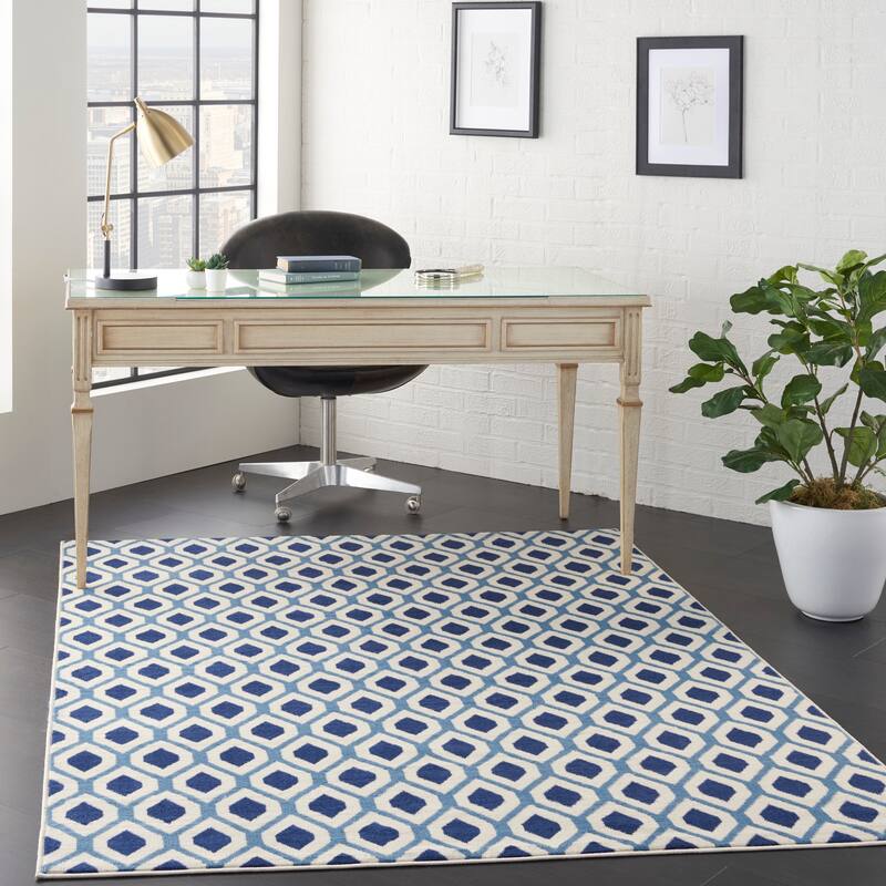 Nourison Grafix Modern Geometric Area Rug